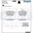 Jeu de 4 plaquettes de frein arrière DELPHI LP5011EV - Visuel 1
