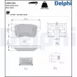 Jeu de 4 plaquettes de frein arrière DELPHI LP5012EV - Visuel 1