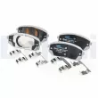 Jeu de 4 plaquettes de frein avant DELPHI LP5013EV - Visuel 3