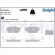 Jeu de 4 plaquettes de frein avant DELPHI LP5014EV - Visuel 1