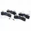 Jeu de 4 plaquettes de frein avant DELPHI LP5015EV - Visuel 1