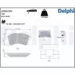 Jeu de 4 plaquettes de frein avant DELPHI LP5017EV - Visuel 1
