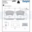 Jeu de 4 plaquettes de frein avant DELPHI LP5018EV - Visuel 1