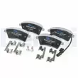 Jeu de 4 plaquettes de frein avant DELPHI LP5018EV - Visuel 3