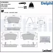 Jeu de 4 plaquettes de frein arrière DELPHI LP5020EV - Visuel 1