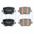 Jeu de 4 plaquettes de frein arrière DELPHI LP5037EV - Visuel 2