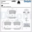 Jeu de 4 plaquettes de frein arrière DELPHI LP5038EV - Visuel 1