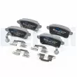 Jeu de 4 plaquettes de frein arrière DELPHI LP5038EV - Visuel 3