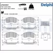 Jeu de 4 plaquettes de frein avant DELPHI LP5040EV - Visuel 1