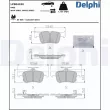 Jeu de 4 plaquettes de frein arrière DELPHI LP5041EV - Visuel 1