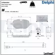 Jeu de 4 plaquettes de frein avant DELPHI LP5043EV - Visuel 1