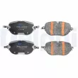 Jeu de 4 plaquettes de frein avant DELPHI LP5043EV - Visuel 2