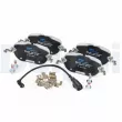 Jeu de 4 plaquettes de frein avant DELPHI LP5043EV - Visuel 3