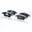 Jeu de 4 plaquettes de frein avant DELPHI LP5048EV - Visuel 1