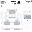 Jeu de 4 plaquettes de frein arrière DELPHI LP5059EV - Visuel 1