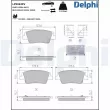Jeu de 4 plaquettes de frein arrière DELPHI LP5062EV - Visuel 1