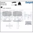 Jeu de 4 plaquettes de frein avant DELPHI LP5074EV - Visuel 1