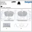 Jeu de 4 plaquettes de frein avant DELPHI LP5077EV - Visuel 1