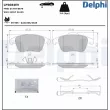 Jeu de 4 plaquettes de frein avant DELPHI LP5084EV - Visuel 1