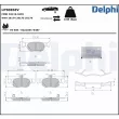 Jeu de 4 plaquettes de frein arrière DELPHI LP5085EV - Visuel 1