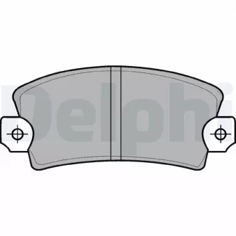Jeu de 4 plaquettes de frein avant DELPHI LP56