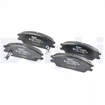 Jeu de 4 plaquettes de frein avant DELPHI LP704