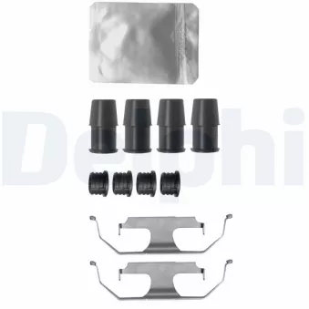 Kit d'accessoires, plaquette de frein à disque DELPHI LX0643