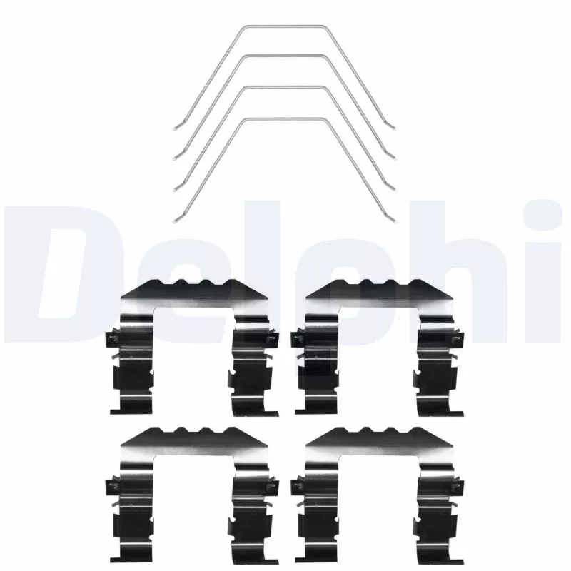 Kit d'accessoires, plaquette de frein à disque DELPHI LX0670