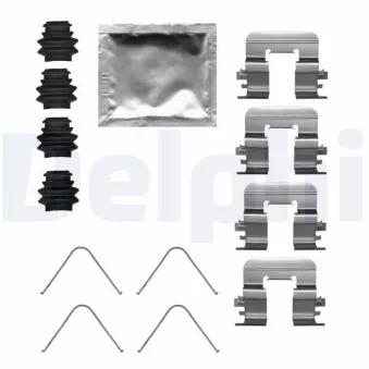 Kit d'accessoires, plaquette de frein à disque DELPHI LX0684
