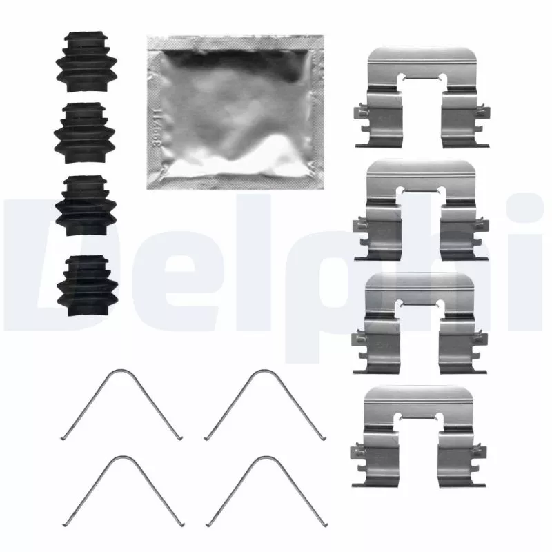 Kit d'accessoires, plaquette de frein à disque DELPHI LX0684