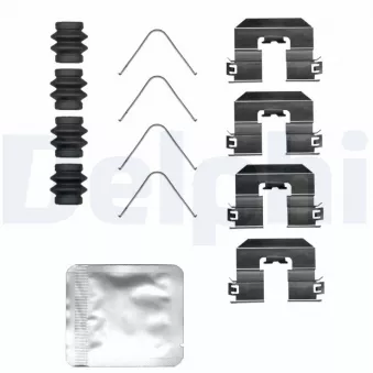 Kit d'accessoires, plaquette de frein à disque DELPHI LX0685
