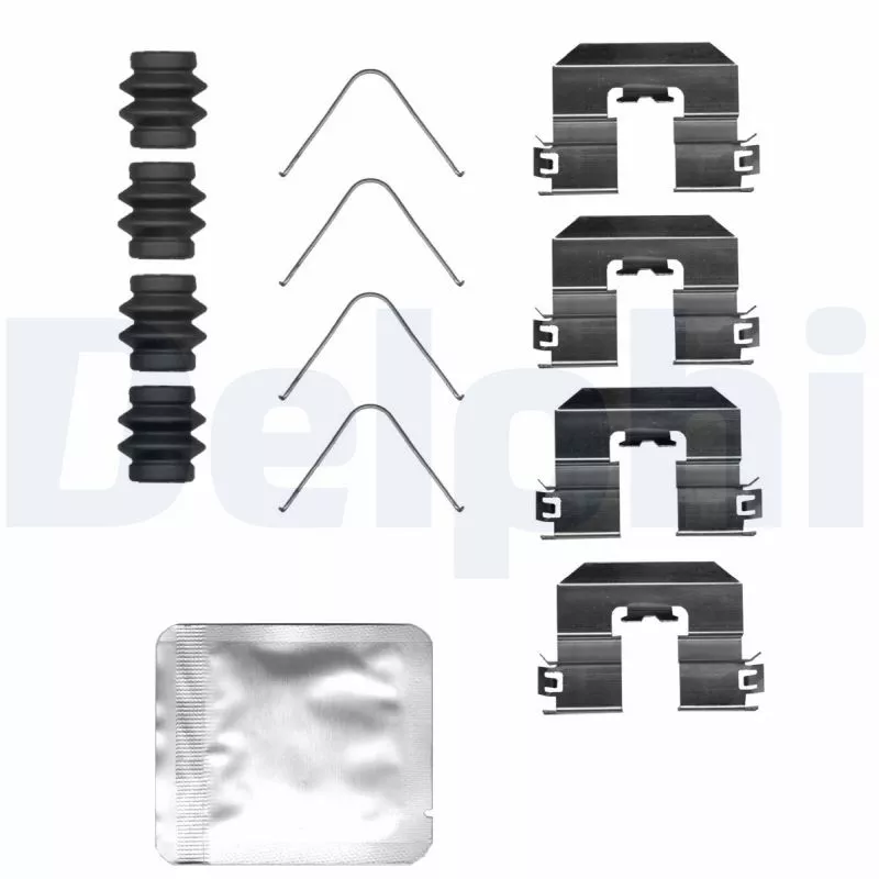 Kit d'accessoires, plaquette de frein à disque DELPHI LX0685