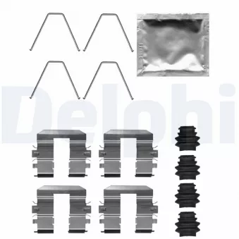 Kit d'accessoires, plaquette de frein à disque DELPHI LX0708