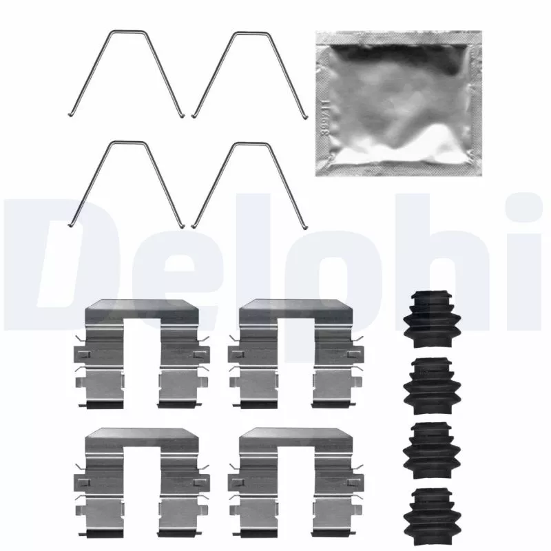 Kit d'accessoires, plaquette de frein à disque DELPHI LX0708