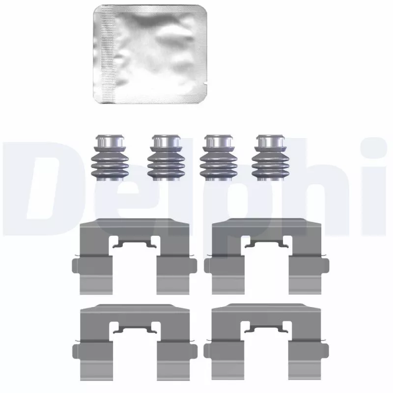 Kit d'accessoires, plaquette de frein à disque DELPHI LX0731