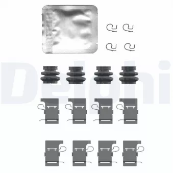 Kit d'accessoires, plaquette de frein à disque DELPHI LX0732