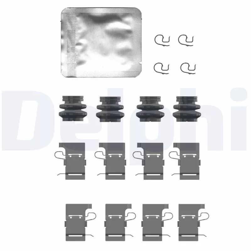 Kit d'accessoires, plaquette de frein à disque DELPHI LX0732