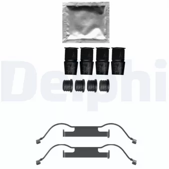 Kit d'accessoires, plaquette de frein à disque DELPHI LX0733