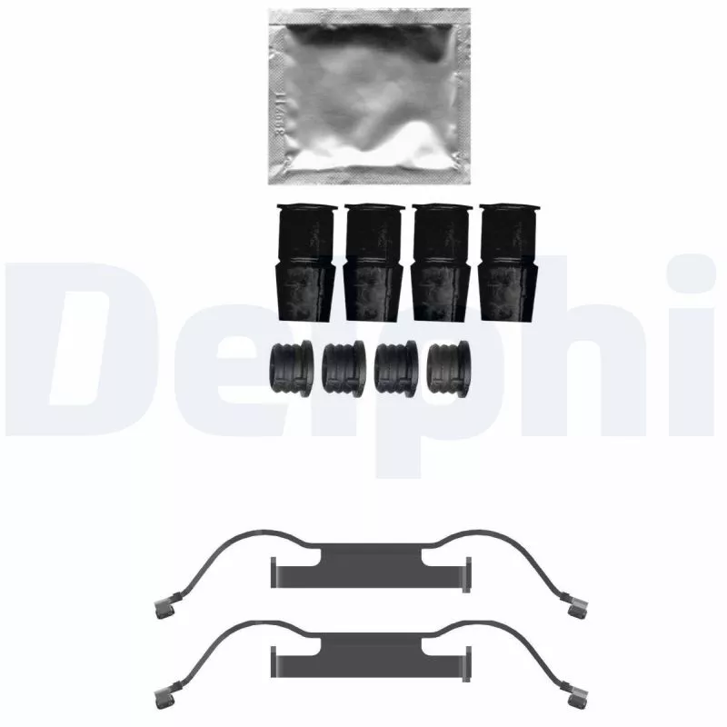 Kit d'accessoires, plaquette de frein à disque DELPHI LX0733
