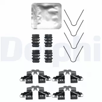 Kit d'accessoires, plaquette de frein à disque DELPHI LX0734