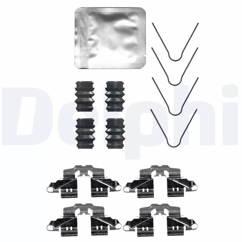 Kit d'accessoires, plaquette de frein à disque DELPHI LX0734