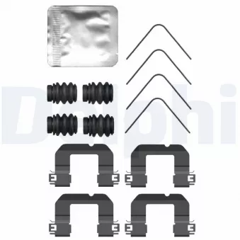 Kit d'accessoires, plaquette de frein à disque DELPHI LX0735