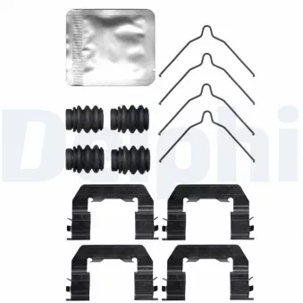 Kit d'accessoires, plaquette de frein à disque DELPHI LX0736