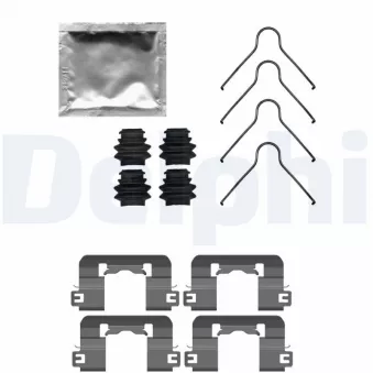 Kit d'accessoires, plaquette de frein à disque DELPHI LX0741