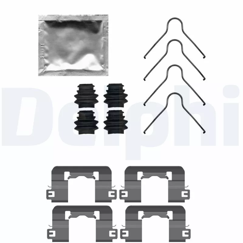 Kit d'accessoires, plaquette de frein à disque DELPHI LX0741