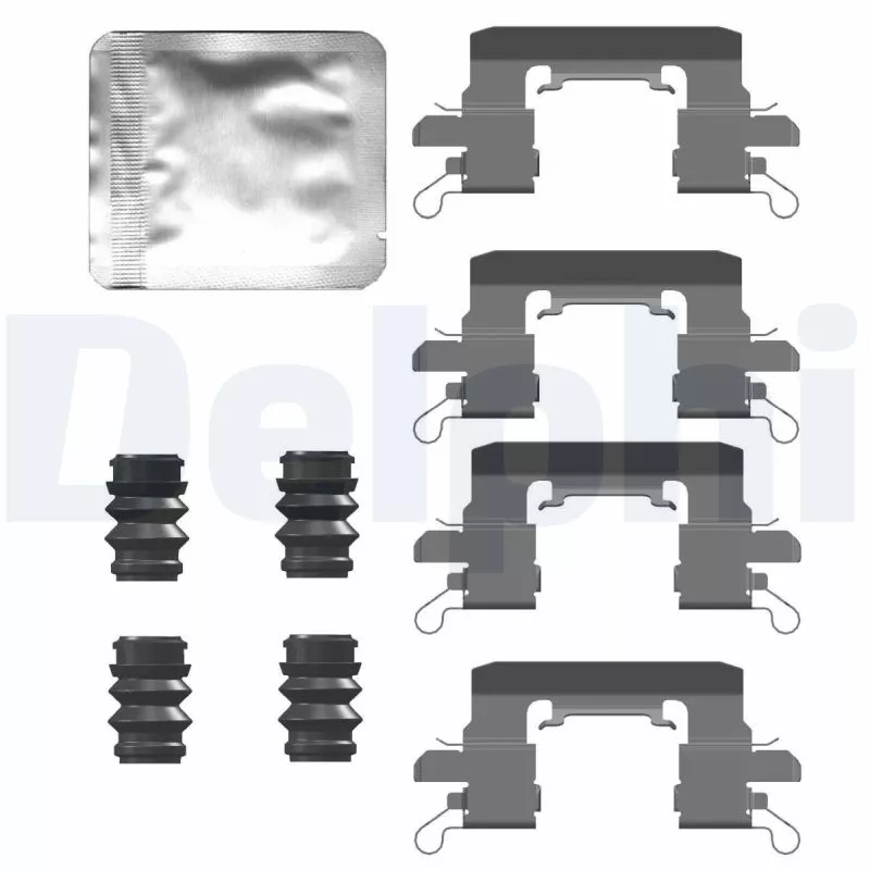 Kit d'accessoires, plaquette de frein à disque DELPHI LX0743