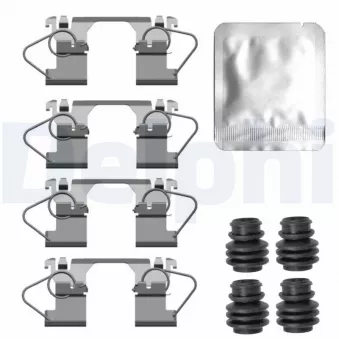 Kit d'accessoires, plaquette de frein à disque DELPHI LX0744