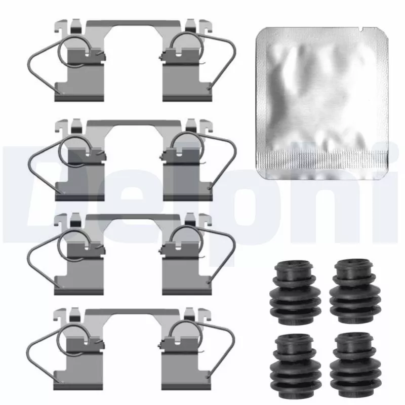 Kit d'accessoires, plaquette de frein à disque DELPHI LX0744