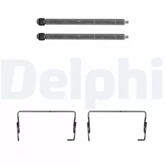 Kit d'accessoires, plaquette de frein à disque DELPHI LX0745