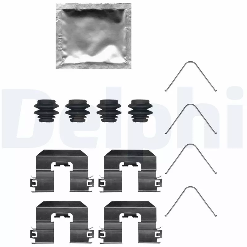 Kit d'accessoires, plaquette de frein à disque DELPHI LX0746
